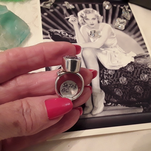 SAJEN DESIGNER 925 SOLID STERLING AMYTHIST RING - Picture 10 of 14